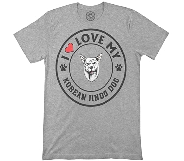 I Love My Korean Jindo Dog T-Shirt