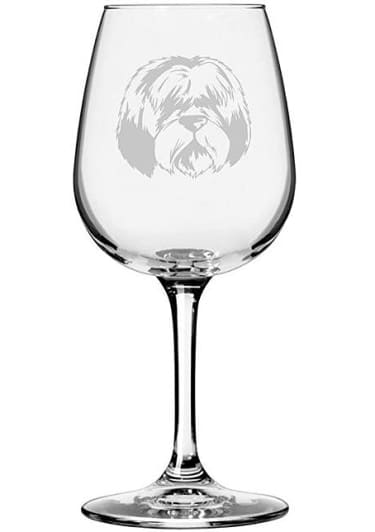 Romanian Mioritic Shepherd Dog Wine Glass